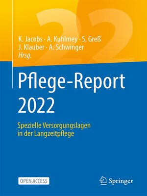 cover image of Pflege-Report 2022